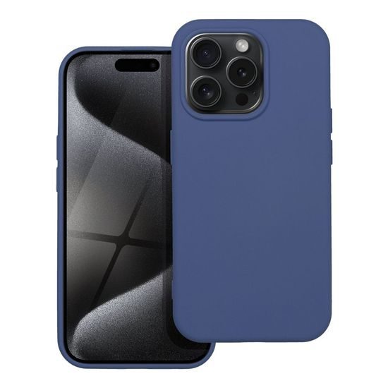 Obal / kryt na Apple iPhone 15 PRO modrý - SILICONE Case