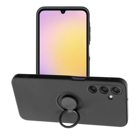 Obal / kryt na Samsung Galaxy A25 5G čierny - Silicone Ring