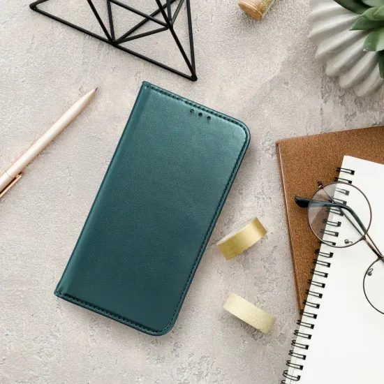 Pouzdro / obal na Xiaomi Redmi Note 15 Pro 5G tmavě zelené - knížkové Smart Magneto Book Case