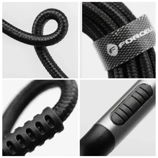 Kabel USB A / USB C QC4.0 3A 66W Cafule 0,25 m černý - Forcell F-Energy