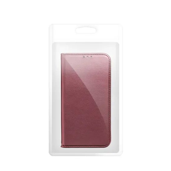 Pouzdro / obal na Motorola G86 5G vínové - knížkové Smart Magneto Book Case