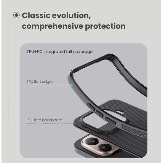 Obal / kryt na Xiaomi 15T Pro černý – Nillkin Super Frosted Pro Magnetic