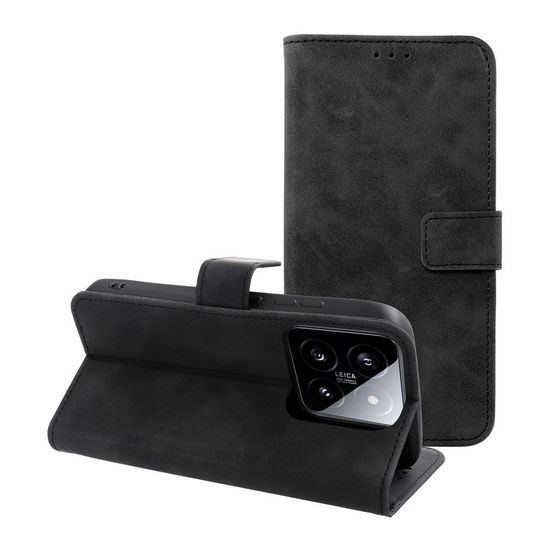 Puzdro / obal na Xiaomi 14 Ultra čierne - kniha TENDER Book