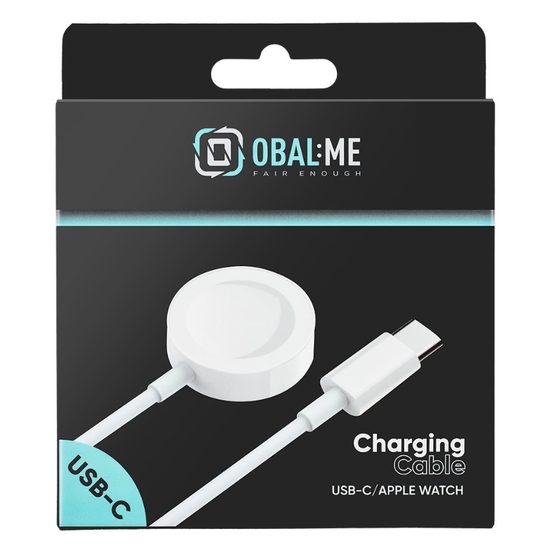 Nabíjecí kabel USB-C pro Apple Watch 1m bílý - OBAL:ME