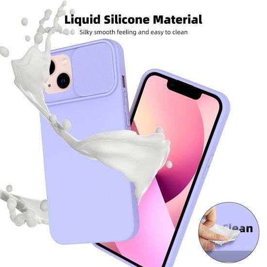 Obal / kryt na Samsung Galaxy A14 5G / A14 4G fialový - SLIDE Case