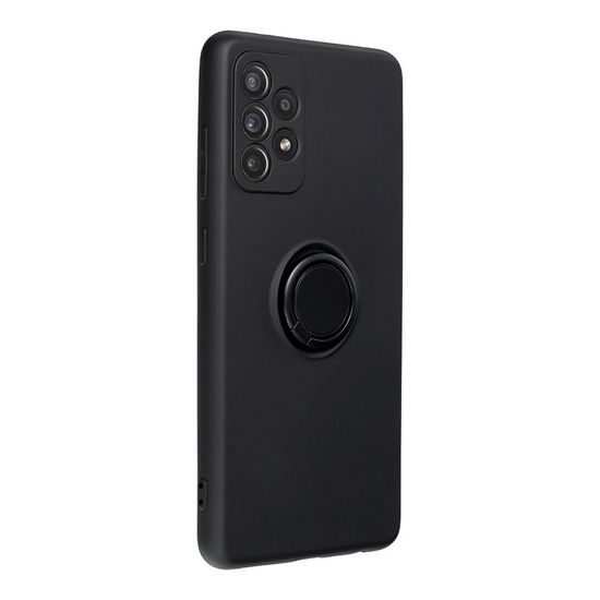 Obal / kryt pre Samsung Galaxy A72 LTE (4G) čierny - Forcell Silikónový krúžok