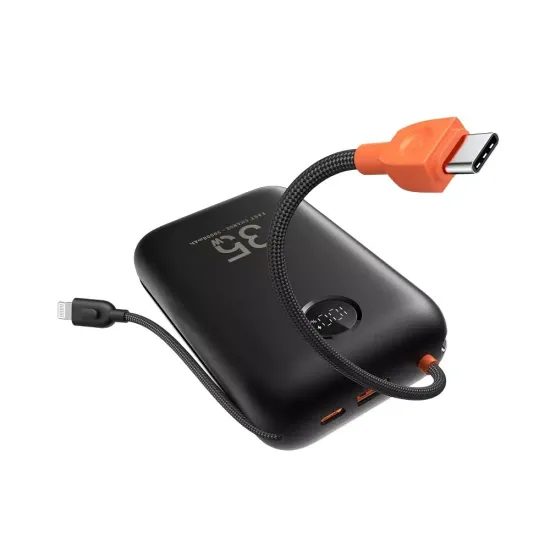 Powerbanka 30000mAh 35W Lightning/USB-C QC3.0 PD černá - VEGAS