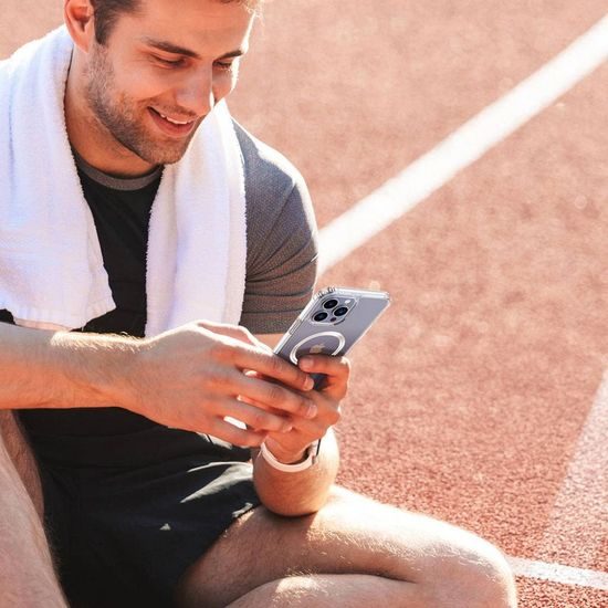 Obal / kryt na Apple iPhone 14 Pro Max s Magsafe transparentné - DUX DUCIS