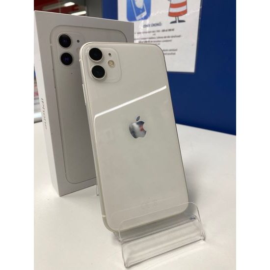 Apple iPhone 11 128GB - bílý použitý - (A-)