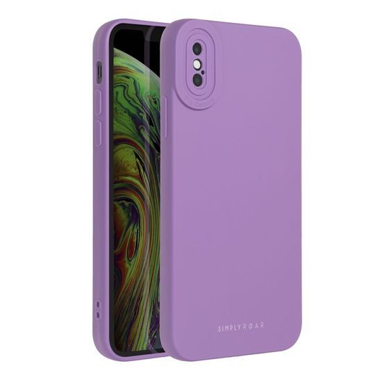 Obal / kryt na Apple iPhone XS fialové - Roar Luna Case
