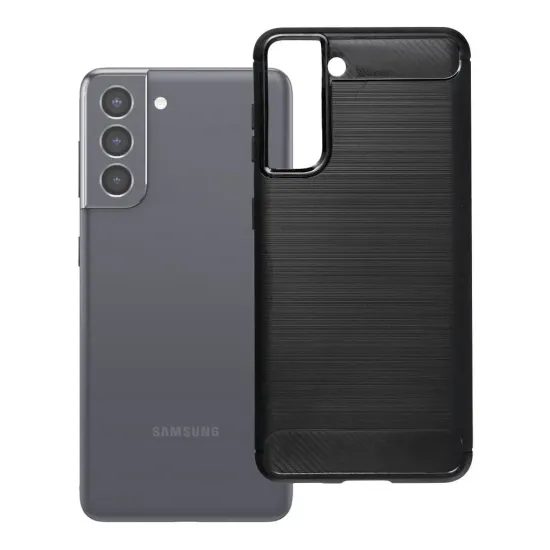 Obal / kryt pro Samsung Galaxy S21 černý - Carbon