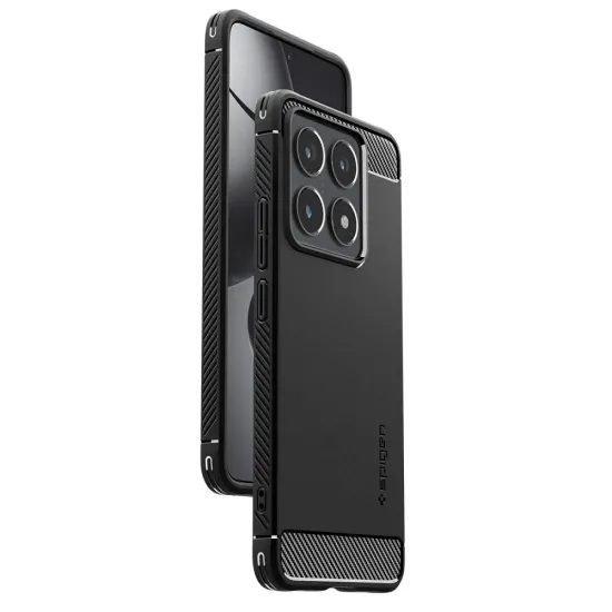 Obal / kryt na Xiaomi 14T čierne - SPIGEN case RUGGED ARMOR