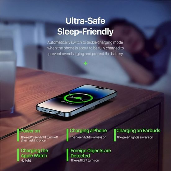 Bezdrátová nabíječka 15W - DUZZONA W1