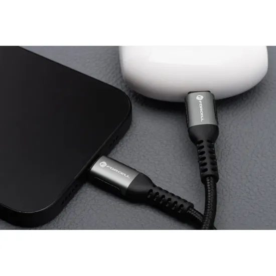 Kabel USB C / USB C QC4.0 PD 5A 240W 2 m černý -Forcell F-Energy