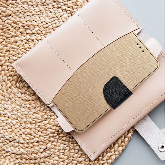 Puzdro / obal pre Apple iPhone 12 Pro Max zlaté - kniha Fancy Book