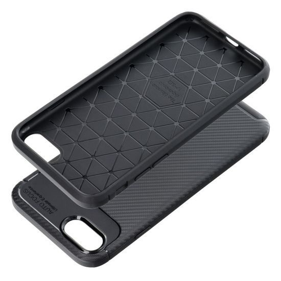 Obal / kryt na Apple iPhone 7 / 8 / SE 2020 / SE 2022 černý - CARBON Premium Case