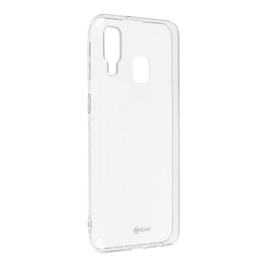 Obal / kryt na Samsung Galaxy A40 průhledný - Jelly Case Roar