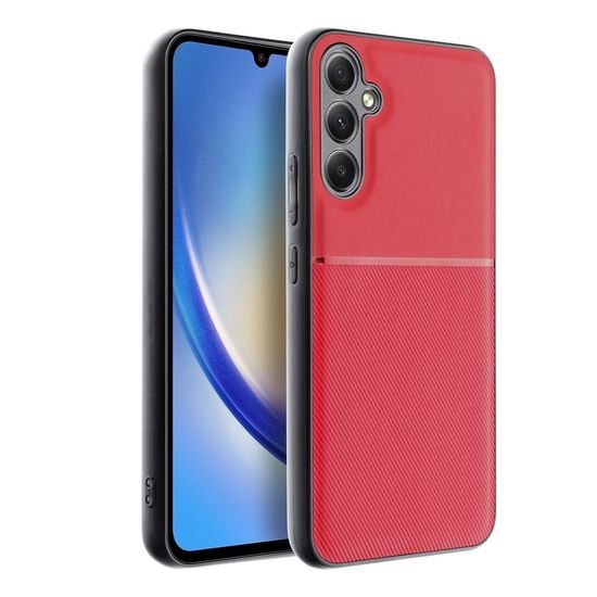 Obal / kryt na Samsung Galaxy A34 5G červený - NOBLE