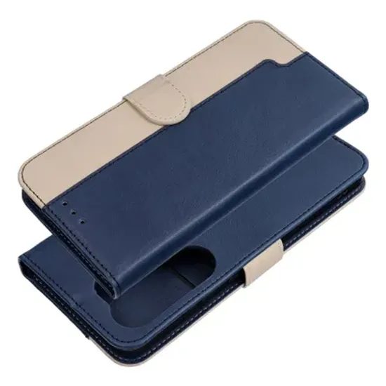 Pouzdro / obal na Samsung Galaxy A17 modré / krémové - knížkové Split Book