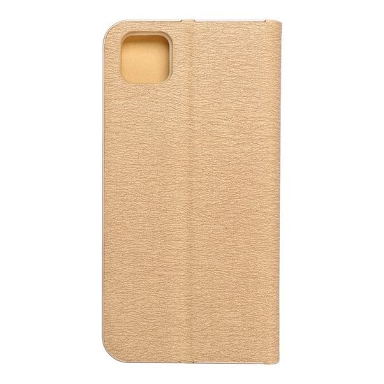 Pouzdro / obal na Huawei Y5p zlaté - knížkové LUNA Book