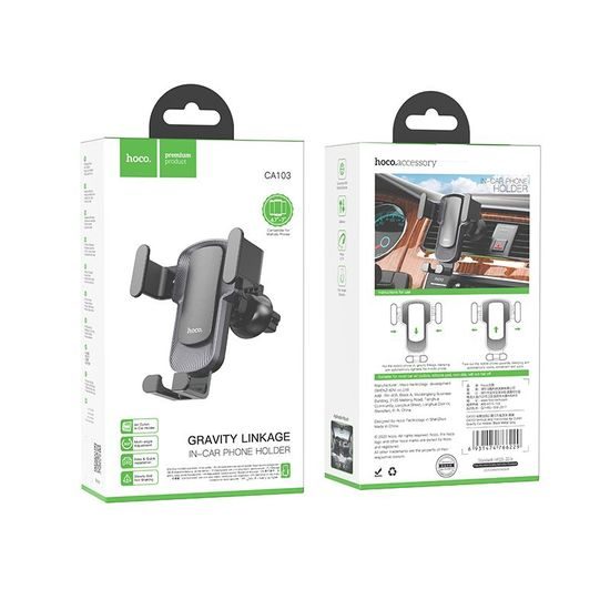 Držák do auta / větrací mřížky černý - HOCO