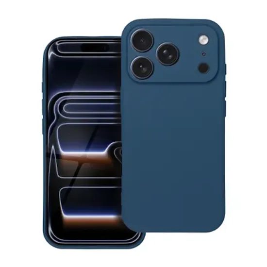 Obal / kryt na Apple iPhone 17 Pro tmavě modrý - SOFT Case