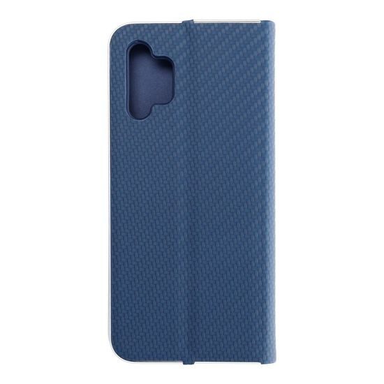 Puzdro / obal pre Samsung Galaxy A32 LTE modré - kniha Forcell LUNA Carbon