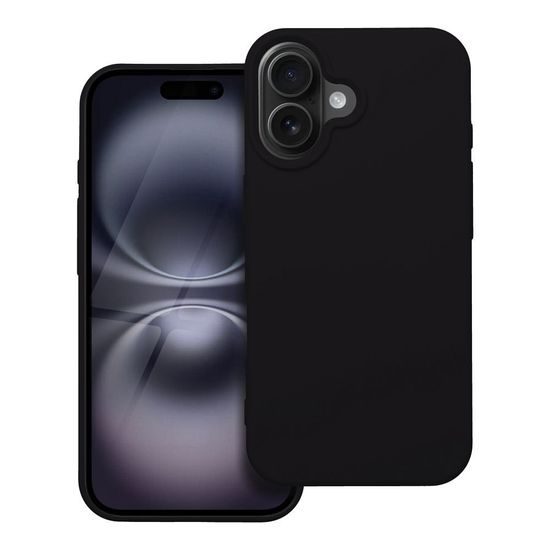 Obal / kryt na Apple iPhone 16 čierne - SILIKÓN