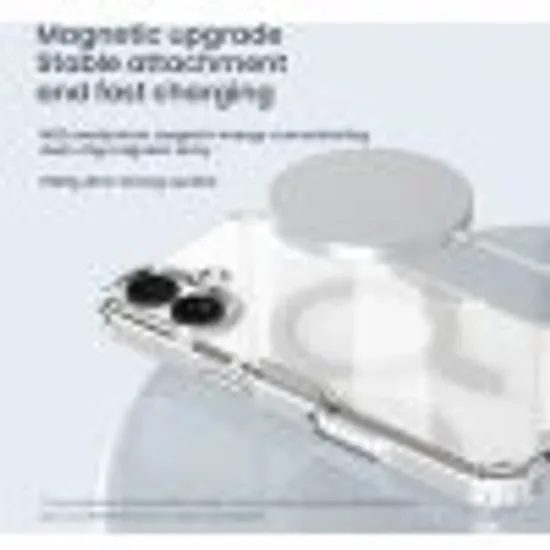 Obal / kryt na Apple iPhone 17 průhledný-černý - Nillkin Nature TPU PRO Magnetic