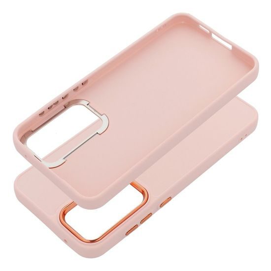 Obal / kryt na Samsung Galaxy A55 5G ružové - Frame Case