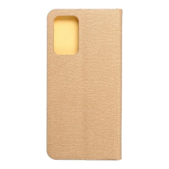 Pouzdro / obal na Samsung Galaxy A72 5G / LTE zlatý - Forcell Luna Book