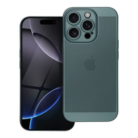 Obal / kryt na Apple iPhone 16 Pro zelený - BREEZY
