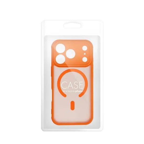 Obal / kryt na Samsung Galaxy A57 oranžový s MagSafe - FULL MATTE MAG COVER