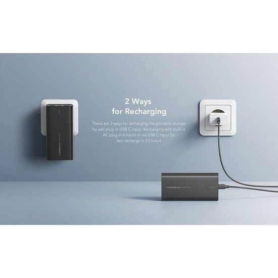 Power Bank VEGER ACE100 - 10000mAh Quick Charge 20W