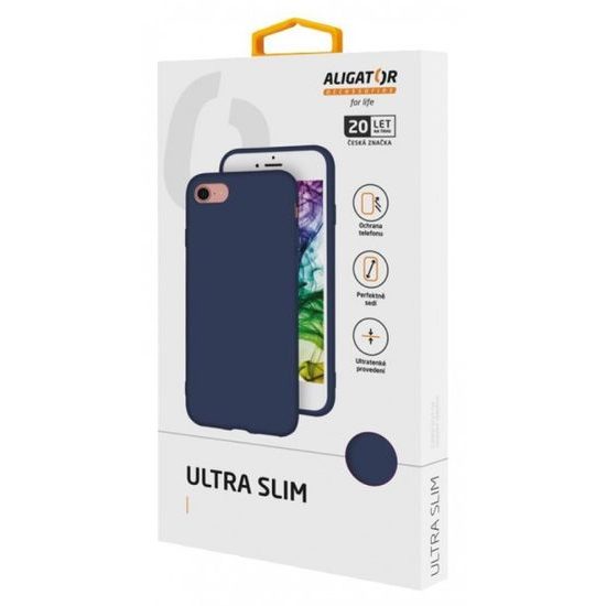 Obal / kryt na Samsung Galaxy S21 modrý Ultra Slim - Aligator