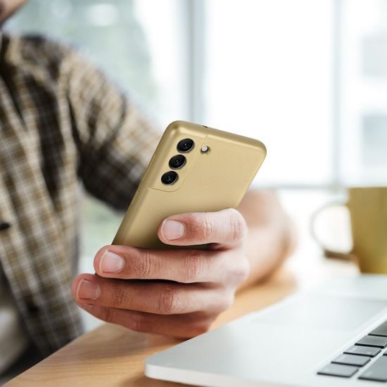 Obal / kryt na Samsung Galaxy A54 5G zlatý - METALLIC