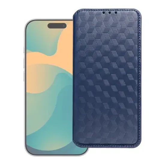 Pouzdro / obal na Apple iPhone 17 Pro modré - knížkové Cubic Book