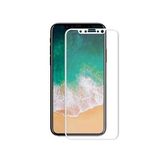 Tvrdené / ochranné sklo Apple iPhone XS Max 5D biely rám