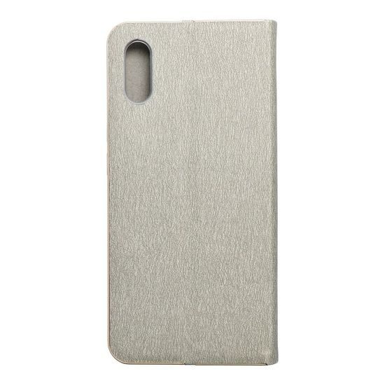 Pouzdro / obal na Xiaomi Redmi 9AT / Redmi 9A stříbrné - knížkové Forcell Luna