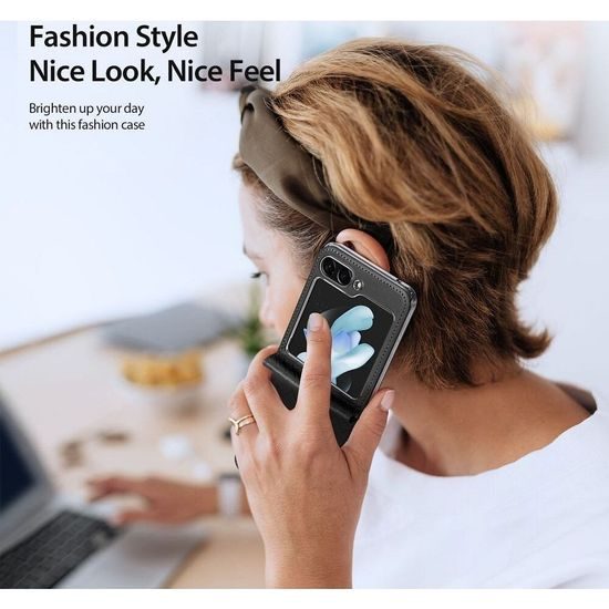 Obal / kryt na Samsung Galaxy Z Flip5 5G čierny - DUX DUCIS