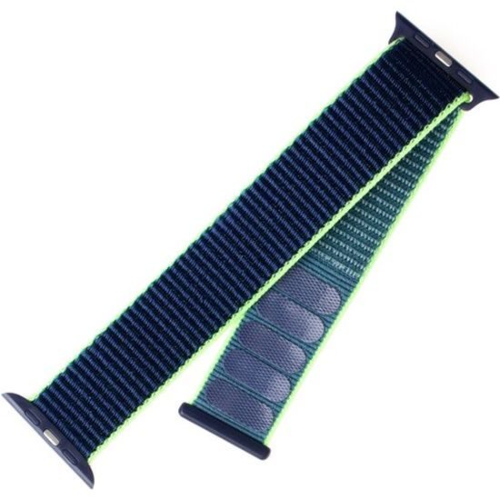 Nylonový remienok FIXED pre Apple Watch 38 mm / 40 mm neónovo modrý