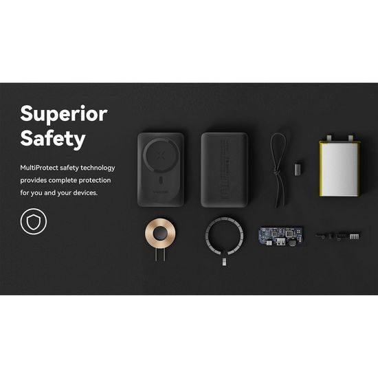 Powerbanka s možností bezdrátového nabíjení MagSafe 10000 mAh PD QC3.0 2A 20W bílá - VEGER