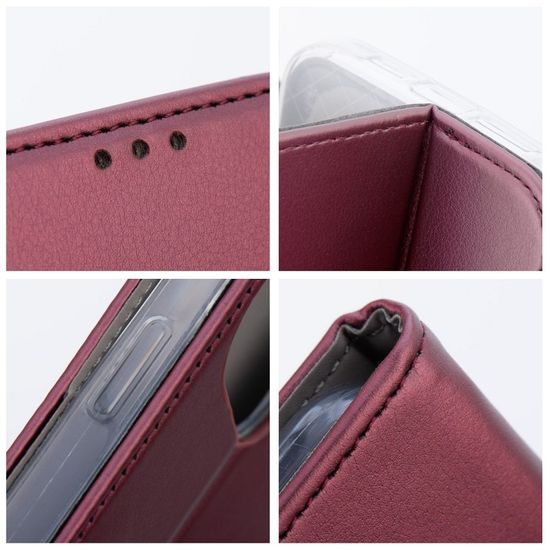 Pouzdro / obal na Motorola G35 5G burgundy - knížkové Smart Magneto