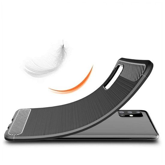 Obal / kryt na Samsung Galaxy A71 5G čierny - CARBON