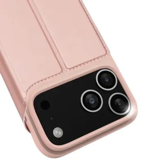 Pouzdro / obal na Apple iPhone 17 Pro růžové - knížkové DUX DUCIS