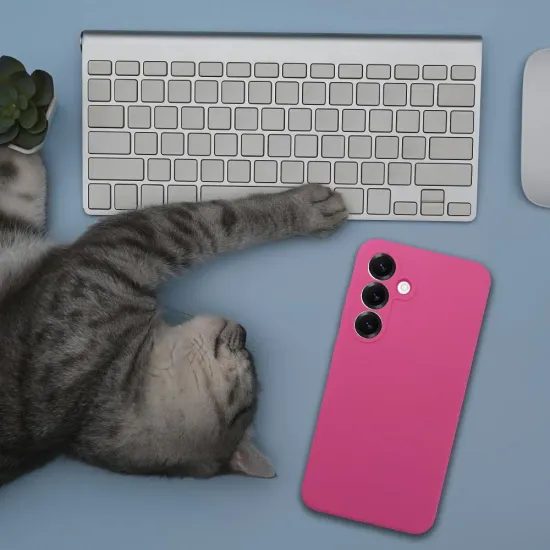 Obal / kryt na Xiaomi Redmi Note 15 Pro Plus 5G tmavě růžový - Silicone 2mm