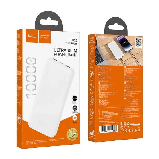 Powerbanka Hoco 10000 mAh 2A J128 bílá