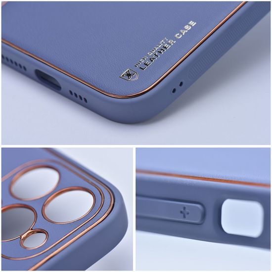 Obal / kryt na Apple iPhone 14 PRO MAX modrý - Forcell LEATHER