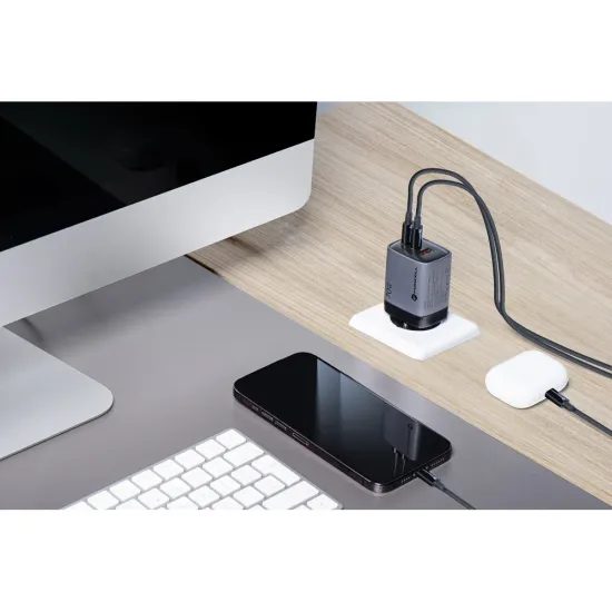 Nabíječka USB-A / 2x USB-C 3,45A GaN 70W PD QC 4.0 - Forcell