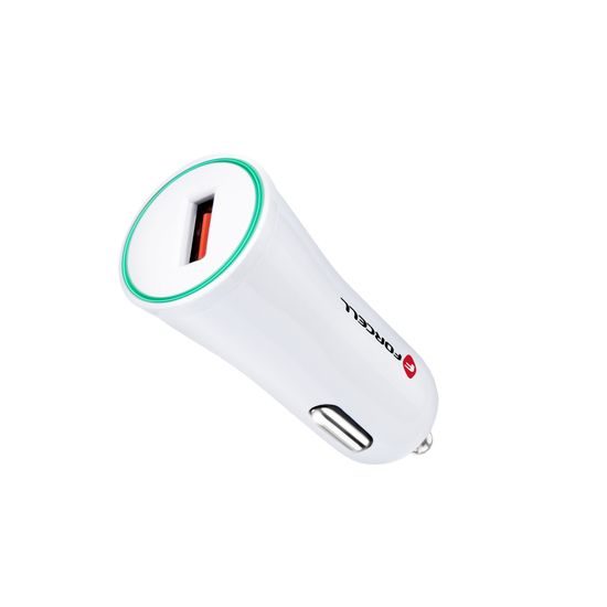 Nabíječka do auta 2,4A Quick Charge bílá - Forcell